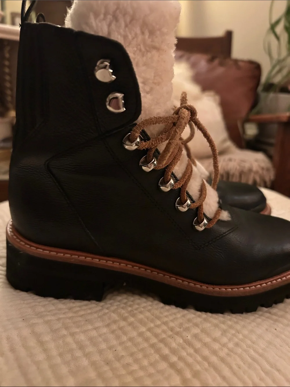 Marc Fisher black leather